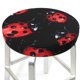 thumbnail image 3 of Disketp Beautiful Red Ladybug Funda Redonda para Taburete, Funda de Cojín para Silla de Bar Suave y Elástica-14 inch, 3 of 7