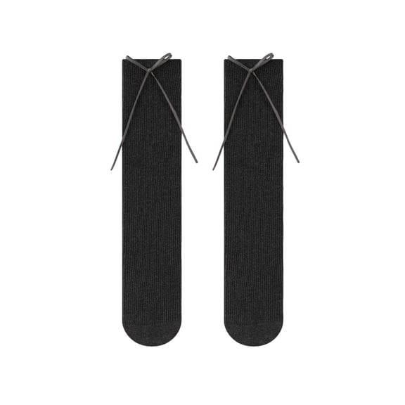 Boys Quarter Socks Children's Socks Bow Middle Tube Socks Solid Color Socks Toe Socks for Boy Dark Gray One Size