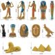 thumbnail image 4 of 2026 12pcs Ancient Figures, High Simulation Ornaments Multicolor Novelty Mummy Case Pyramid King Tutankhamen Hieroglyph, 4 of 5