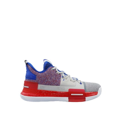 

[E94451] Mens Peak Taichi Flash LW Lt Melange Grey Blue Red Basketball Sneakers - 9