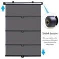 thumbnail image 4 of 2PCS 17.7X15.7 Inch Retractable Car Window Sun Shade Roller Blind Screen Protector Sun-shading Visor for Baby Kids, 4 of 9
