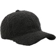 thumbnail image 1 of LinYooLi Winter Baseball Cap for Women Lamb Wool Solid Color Warm Visor Teddy Fleece Hat for Outdoor Travel Adjustable, 1 of 5