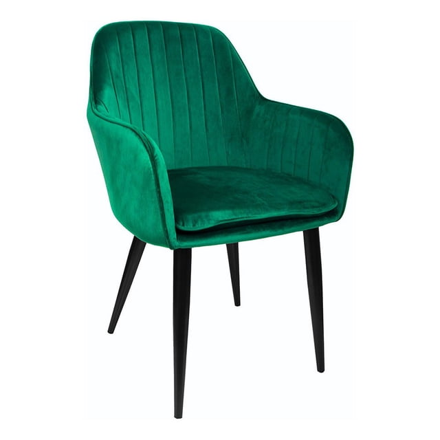 Sillón Comedor Sala Rack & Pack Eames Tapizado Verde Terciopelo