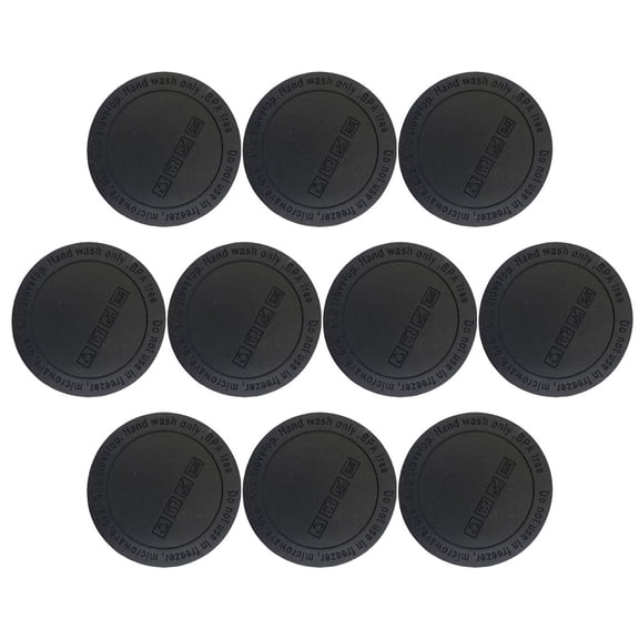 ELAYARD Black Silicone Tumbler Bottom Pads Anti Slip 10Pcs