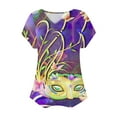 thumbnail image 4 of Kayannuo Blouses pour Femmes Liquidation Tee-Shirts pour Femmes Saint-Valentin Mode Décontractée Manches Courtes Printemps et Été, 4 of 4