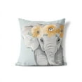 thumbnail image 2 of Elephant Blue Throw Pillow, 2 of 3