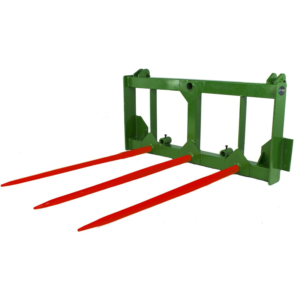 Titan Attachments Hay Spear Frame with Bale Spears and Stabilizers John