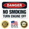 thumbnail image 7 of Danger No Smoking Turn Engine Off Sign, OSHA Danger Sign, 24x36 Corrugated Plastic, 7 of 7