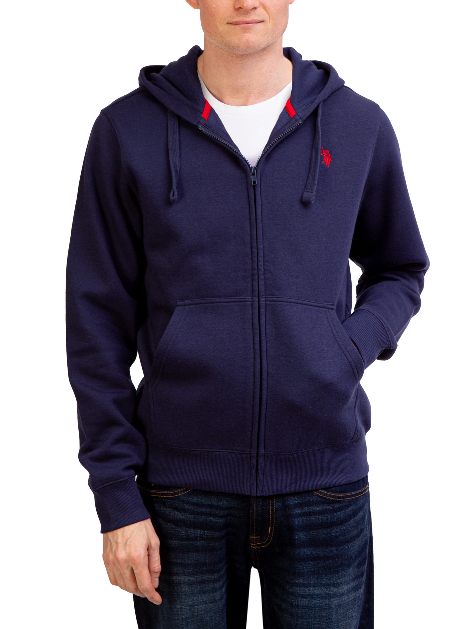 U.S. Polo Assn. Men's Fleece Full Zip Fleece Hoodie