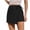 Black, variant on Purcolt Women's Wrap Skort with Built-In Shorts, High Waist Pull-On Mini Length A-Line Athletic Shape Lightweight Stretch for Tennis Golf and Everyday Wear