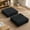 Black, variant on RoveNova 22 inches Floor Pillow for Adults - Large Meditation Cushion with Thick Foam & Soft Tufted Cover - Premium Outdoor Square Floor Cushion Seat - Yoga Pillows for Sitting On Floor - Dark Gray