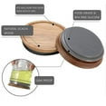 thumbnail image 5 of 2pcs Mason Jar Lids Reusable Jar Lids Wooden Storage Lid with Silicone Seal, 5 of 6