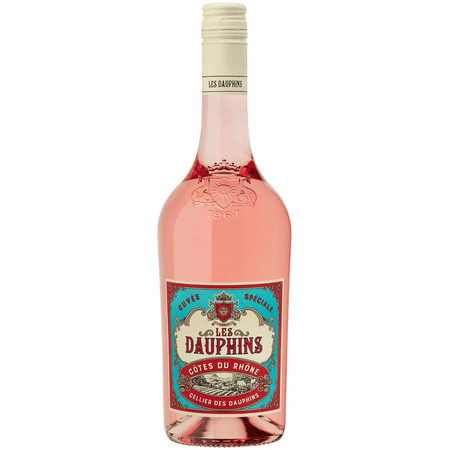 Les Dauphins Rosé Wine, 750 ml, Glass Bottle Single Piece 12% ABV