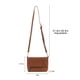 thumbnail image 4 of Gladdon - Bolso bandolera para mujer, bandolera, Marrón, Talla unica, 4 of 5