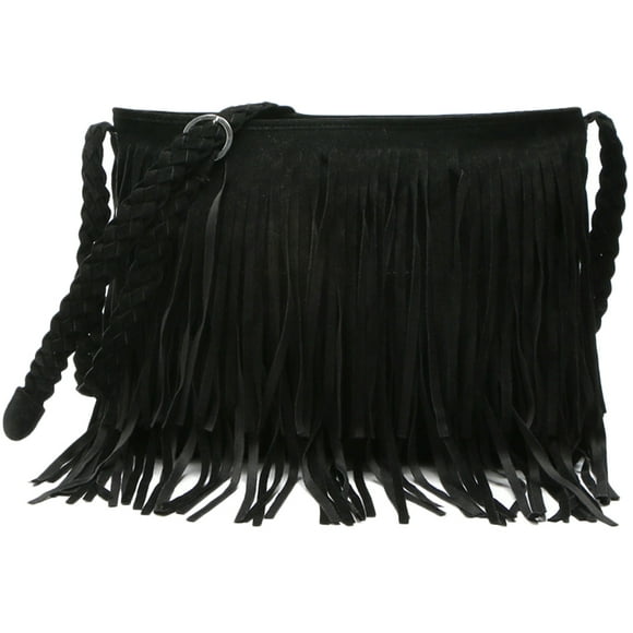 Fringe Crossbody Shoulder Bag Tassel Messenger Bag Fashionable Western Fringe Purse