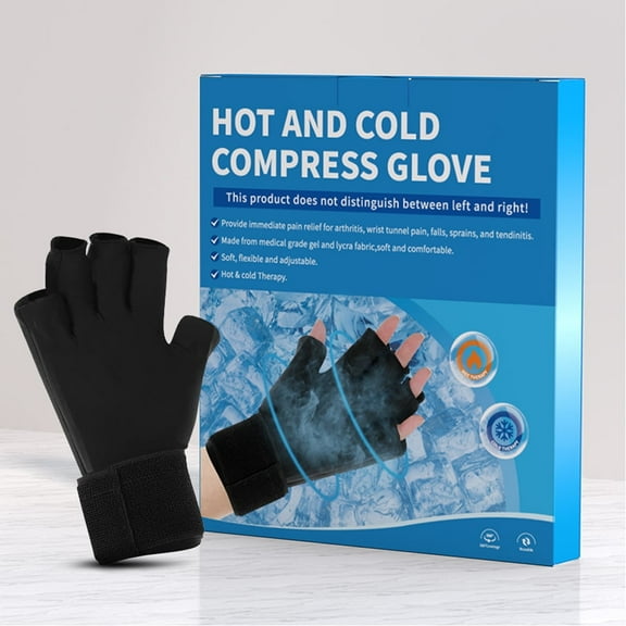 Hot & Cold Compress Glove Finger Wrist Sprain Swelling Cold Therapy Gloves Relief for Hands and Fingers in Cases of Stiff Joints