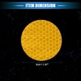 thumbnail image 6 of 20 Pcs Reflective Stickers, 1.97" OD Round Shape Safety Tape Reflector Universal for Cars Trucks Trailers Waterproof PET Yellow, 6 of 7