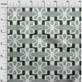 thumbnail image 2 of oneOone Cotton Silk Fabric Geometric Kasuri Printed Fabric 1 Yard 42 Inch Wide, 2 of 4