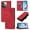 Red, variant on Case for Oppo A5 Pro 5g Magnetic Leather Card Holder Wallet Flip Cover