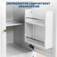 thumbnail image 3 of Danolapsi 73" Tall Arched Farmhouse Storage Cabinet,Freestanding Accent Cabinet with Adjustable Shelves,Modern Wood Display Cupboard for Living Room, Kitchen Pantry, Bathroom & Bedroom, 3 of 8