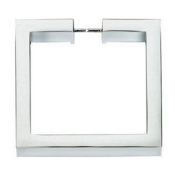 Alno A2671-3 Convertibles 3" Flat Square Solid Brass Cabinet Ring Pull - Chrome