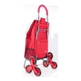 thumbnail image 3 of dbest products Stair Climber Trolley Dolly, Red Shopping Grocery Foldable Cart, 3 of 6