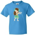 thumbnail image 3 of Inktastic Brown Haired Hula Girl Youth T-Shirt, 3 of 5