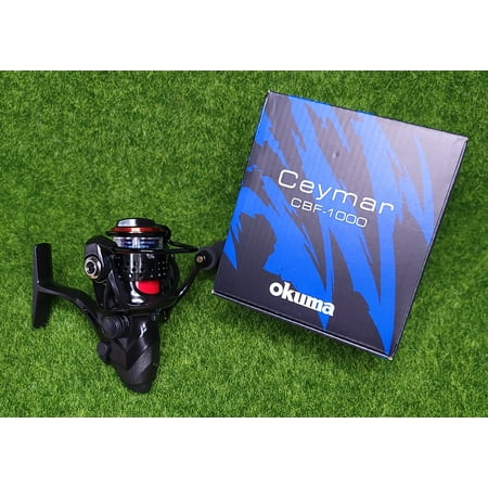 UPC: 0840083405190 | Okuma Ceymar Baitfeeder 5.0:1 Left/Right Hand Spinning Fishing Reel – CBF-1000