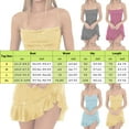 thumbnail image 3 of Povozer Short Homecoming Dresses for Teens 2025 Spaghetti Strap Satin Prom Dress(Pink,L), 3 of 5