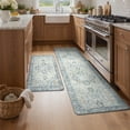 thumbnail image 3 of KUETH Kitchen Rug for Floor, Kitchen Mat Anti Fatigue, Non Slip Washable Kitchen Rug, Set of 2 Kitchen Mat 17"x59"+17"x30", Blue, 3 of 8