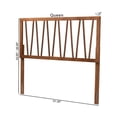 thumbnail image 4 of Baxton Studio Rahela Mid-Century Modern Ash Walnut Finished Wood Queen Size Headboard, 4 of 9