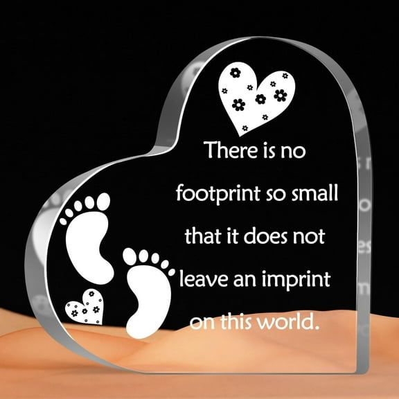 Sympathy Memorial Gifts for Loss of Son Daughter, Loss of Baby Sympathy Gifts, Miscarriage Gifts for Parents, Funeral Memorial Decor Sign, Pregnancy Loss Gifts for Mothers 4x4 inch