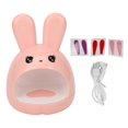 thumbnail image 2 of Cartoon LED Nail Lamp 8pcs Light Chips Bunny Shape Fasting Drying UV Mini Nail Dryer for Beauty Salon Pink, 2 of 5