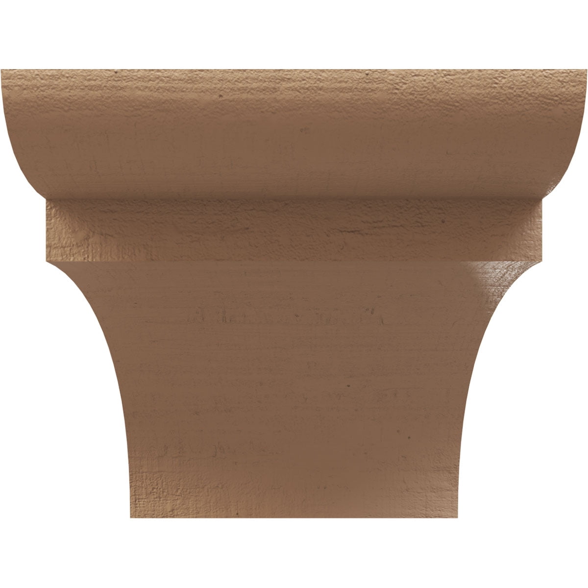 11"W x 22"D x 11"H Wide Yorktown Rough Cedar Woodgrain TimberThane Corbel, Primed Tan