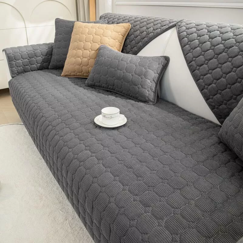 SHANNA Sofa Covers Soft Corduroy Sectional Couch Covers Nonslip Sofa Slipcover for Dogs Cats Pet Loveseat Recliner Leather L Shaped Sofa, Armrest Backrest Cover