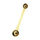 thumbnail image 1 of Cuchara medidora de café, cucharada de suministros de cocina, cucharadita de doble cabeza para ingredientes, especias, azúcar, granos, café en polvo Oro, 1 of 10