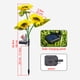 thumbnail image 3 of Lámpara solar para césped de girasol IP44 Flor Enchufe de tierra Luz 600mAh Decoración de jardín Wdftyju Para estrenar, 3 of 3