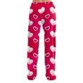 thumbnail image 4 of Womens Valentines Day Pajama Pants Heart Graphic Print Pjs Soft Pajama Lounge Pants Cozy Valentines Day Gifts Pajamas Women, 4 of 4