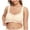Beige, variant on Lolmot Women Rimless Lace Cup Front Button Thin Large Breasts Bra Sexy Plus Size Underwear Bras Non Wired Bras, Bras for Women No Underwire