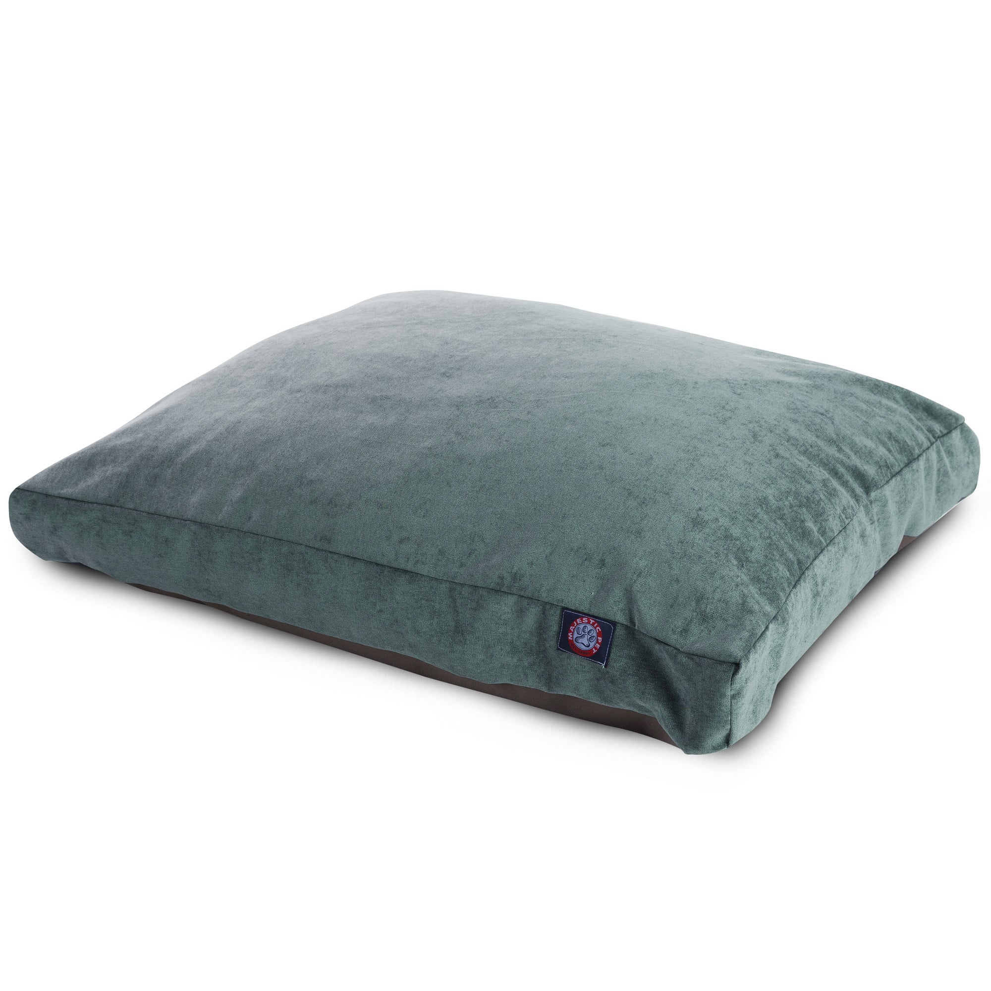 Majestic Pet | Villa Velvet Shredded Memory Foam Rectangle Pet Bed For Dogs, Removable Cover, Azure, Small