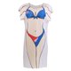 thumbnail image 2 of Bikini Divertido Sunnimix Vestido de mujer Vestido de fiesta en la playa traje de baño azul, 2 of 8