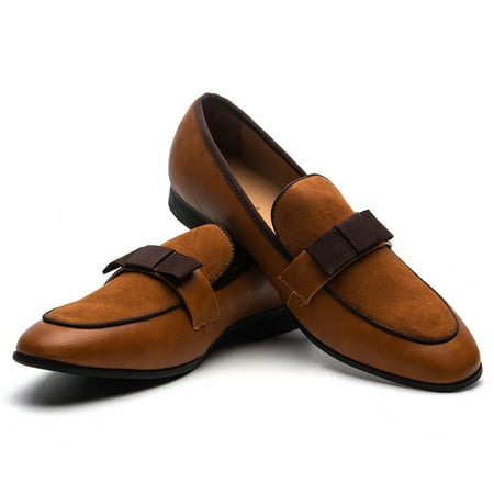 JITAI Mens Penny Loafers Dress Loafer Shoes for Men Brown Size 10
