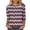 Blue, variant on Women's American 250Th Anniversary Art Print 3/4 Sleeve Shirt 1776-2026 Patriotic Plus Size Tee Blouse S-5XL