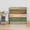 Green, variant on Farmhouse Yellow Brown Wall Art Painting on Canvas, Vintage Wooden Striped Canvas Art Home Prints Wall Art Framed Modern Artwork for Living Room Bedroom Wall Decor 8x8in