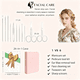 thumbnail image 3 of Kit De Manicura 26 En 1 Set Cortauñas De Acero Inoxidable Malubero Rosa, 3 of 5
