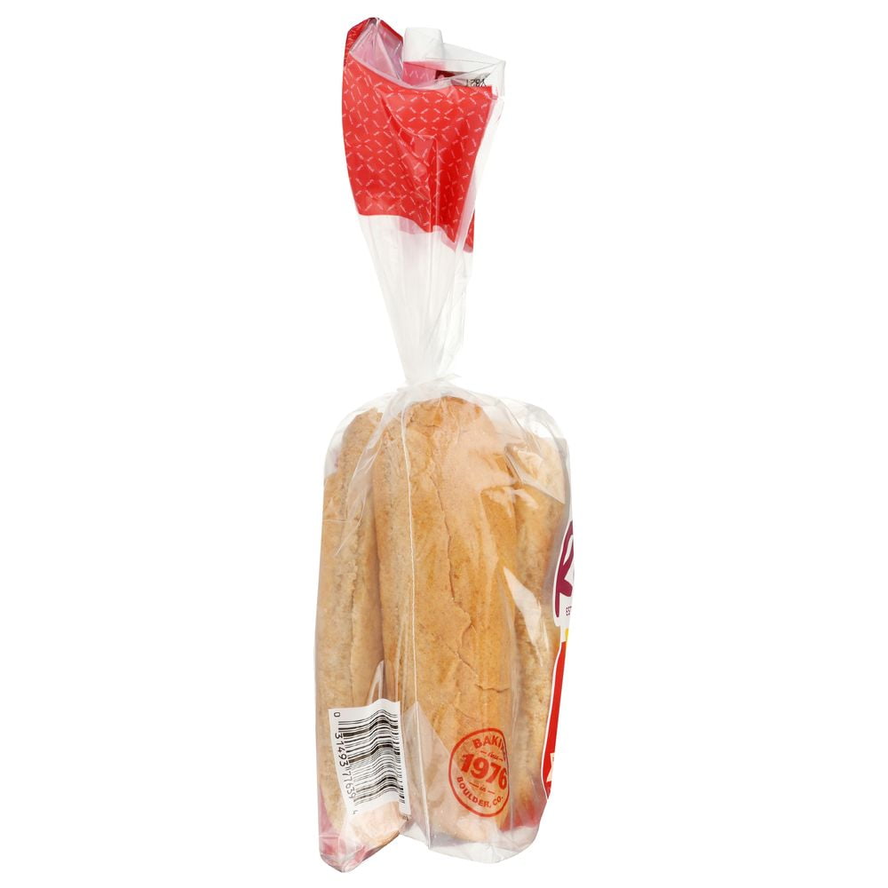 Rudi's Organic Bakery Wheat Hot Dog Rolls -- 8 pack per case.