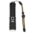 thumbnail image 1 of Linterna exterior ultrabrillante con zoom, enfoque, recargable por USB, pantalla inteligente, 1 of 14