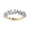 Yellow Gold, variant on Eternity Ring for Women, 0.50 Carart (ctw) Baguette Cut Lab Grown Diamond Engagement Wedding Band Ring In 14K White Gold Over Sterling Silver F-G-H, SI Quality 1/2 ctw Ring Size-4