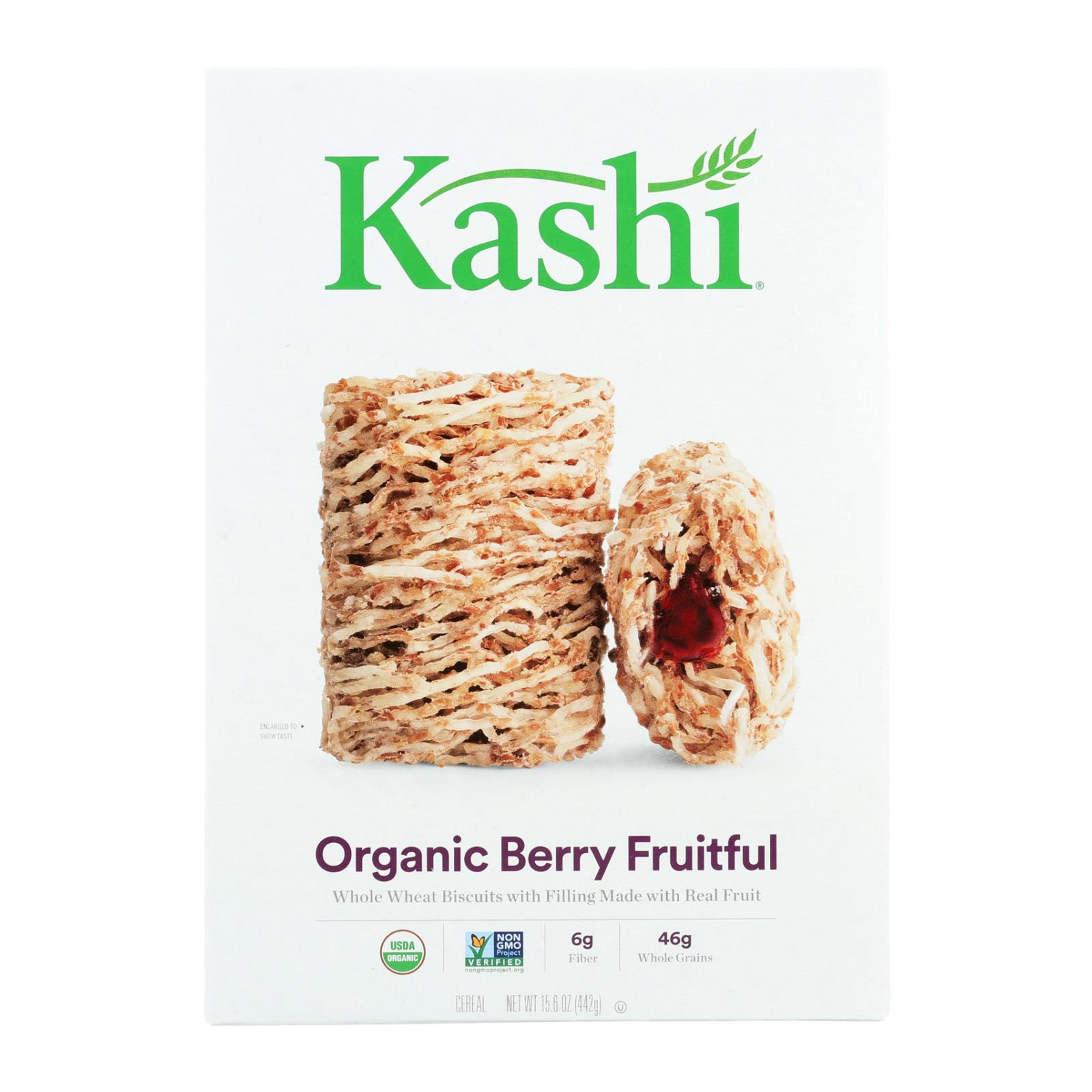 Kashi, Wheat Cereals, GMO Free, Berry Fruitful, 15.6 Oz, 12 Ct