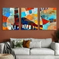 thumbnail image 6 of Ullo0ord Large Wall Art Colorful Abstract Canvas Wall Decor Living Room Decorations Bedroom Decor Aesthetic Gallery Artwork Modern Office Decor Abstract Impressionist Painting  12x16x3pcs, 6 of 6